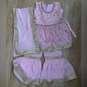 Indian Pakistani Baby Girl gharara suit